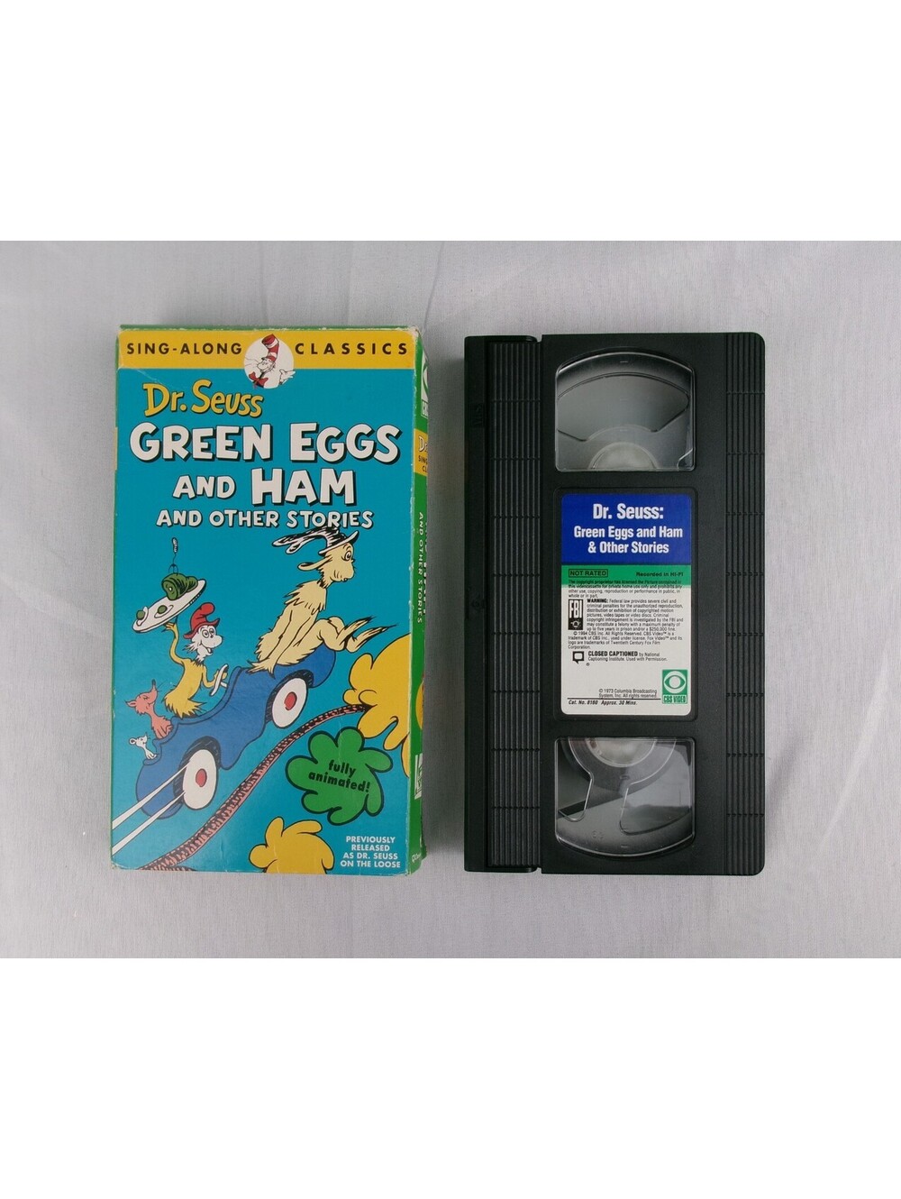 Dr Seuss Green Eggs and Ham Other Stories VHS 1994 Sing-Along Classics